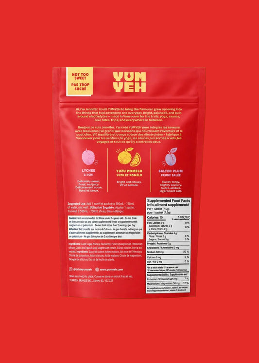 PRE-ORDER: YumYeh Electrolyte Drink Mix - Discovery Pack - 3 Flavours (15 sticks)