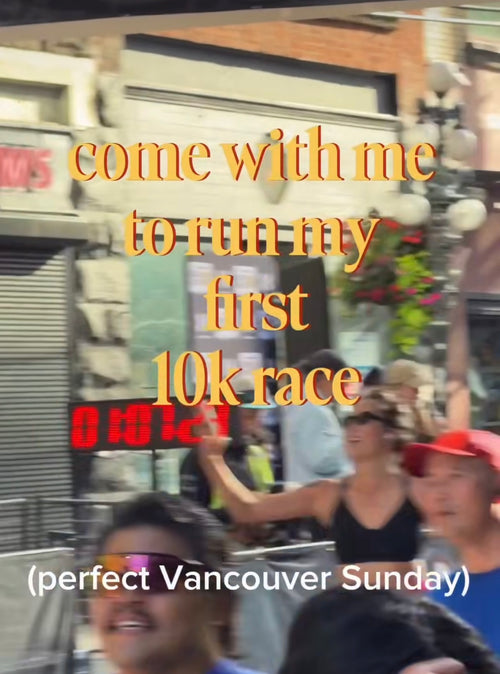 Instagram video: come with me to run my first 10k race.
